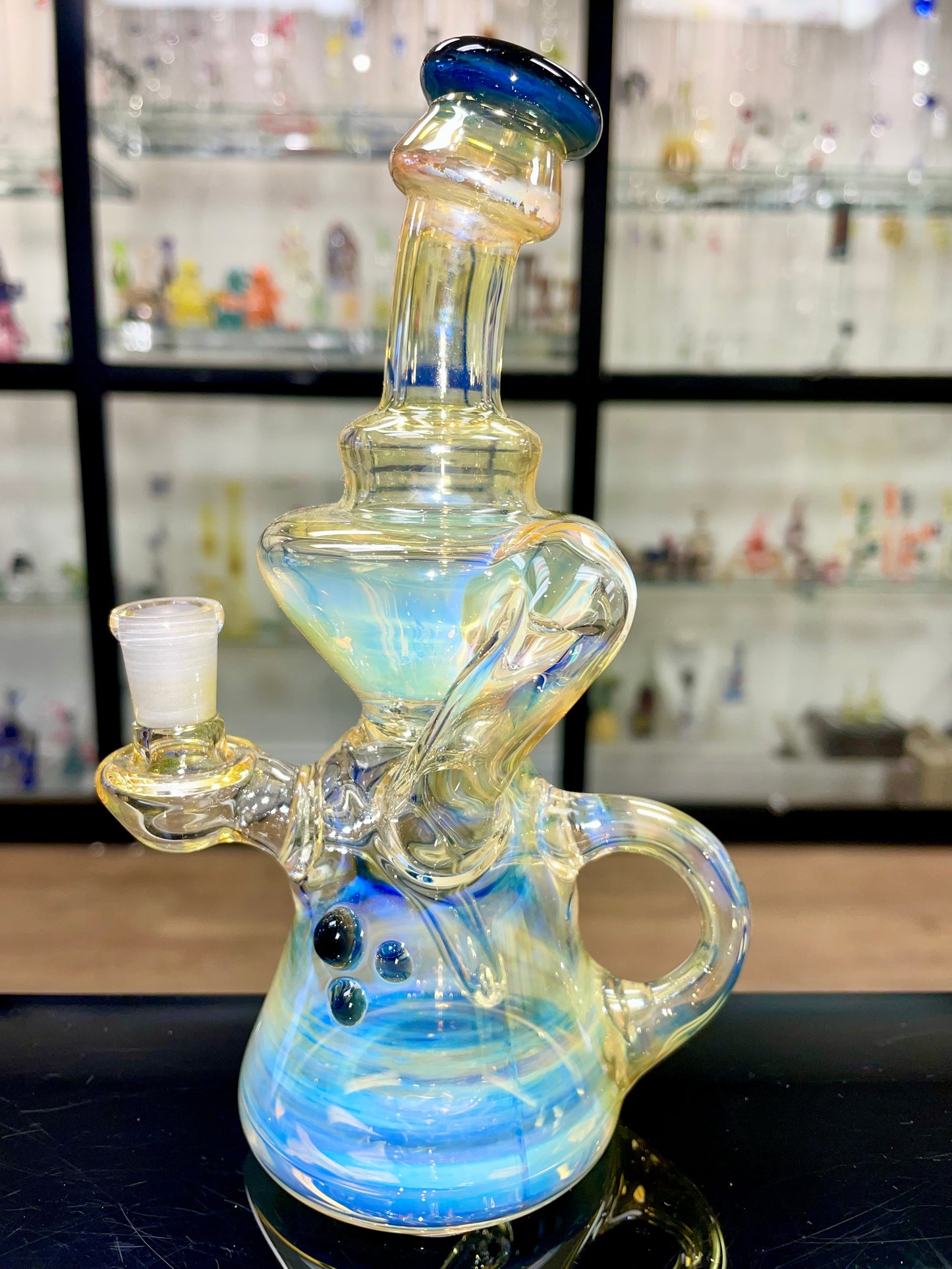 Sepher Fumed Mini Klein Recycler Dark Blue 10mm