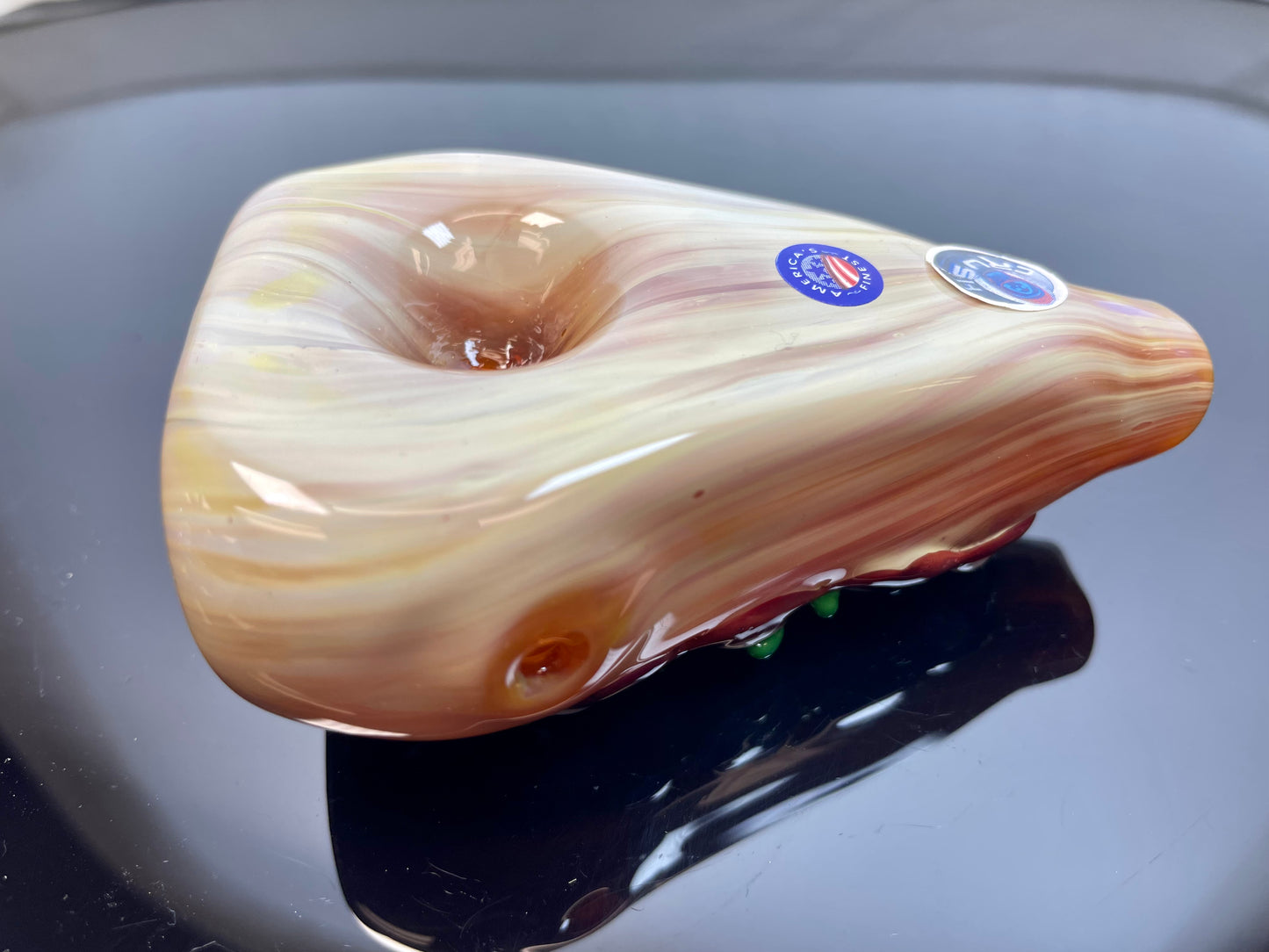 Crush Glass Pizza Pipe