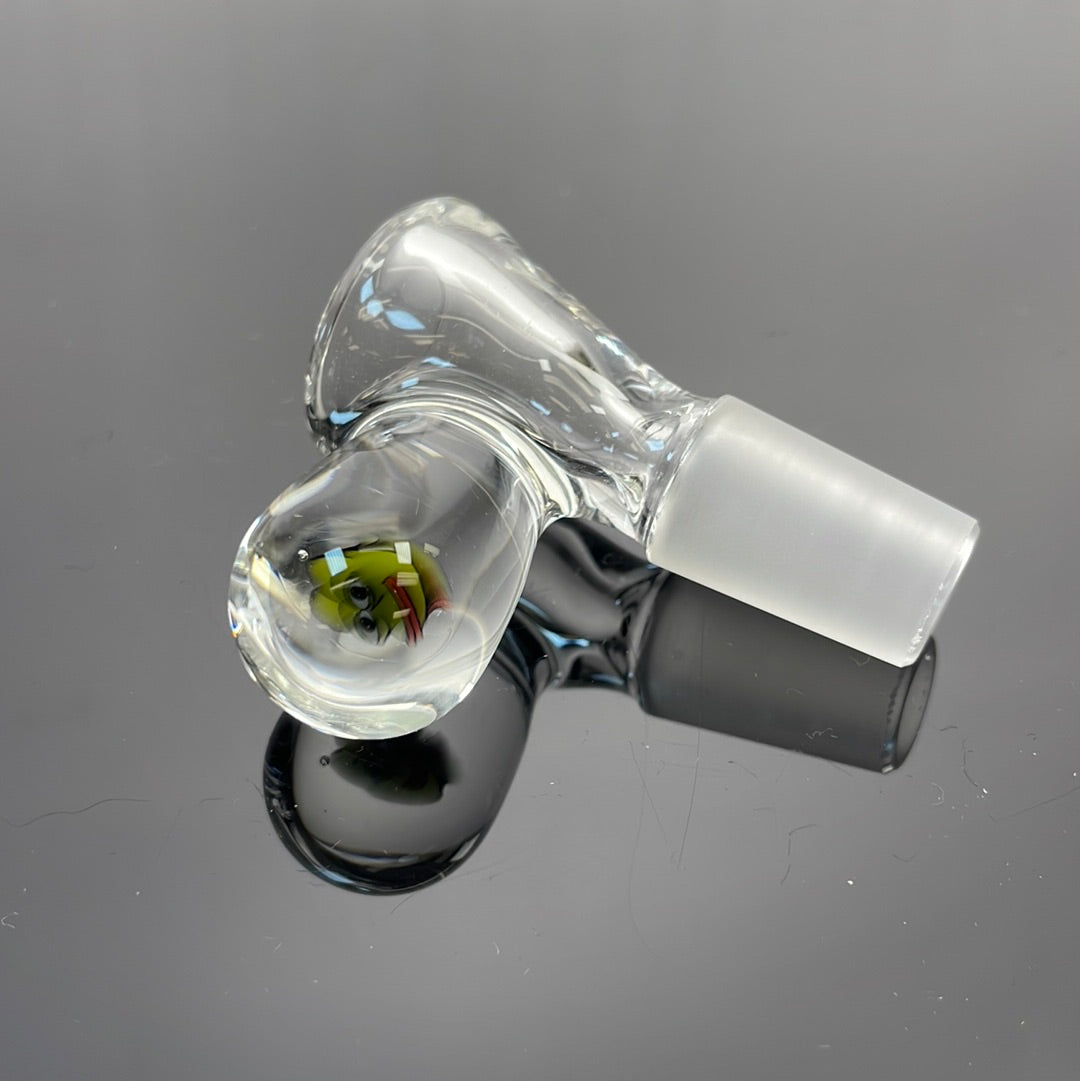 Green Belt Clear Millie Bowl 14mm 1 Hole