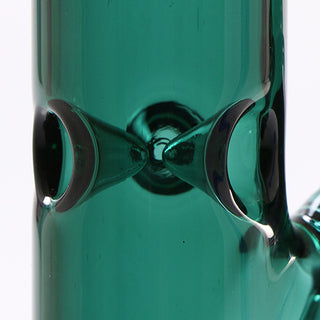 Hydros Glass 9" Full Colour Straight Tube Lake Green