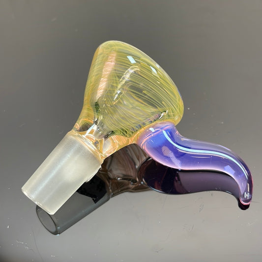 HIPPO FUMED RAKED BOWL 14mm