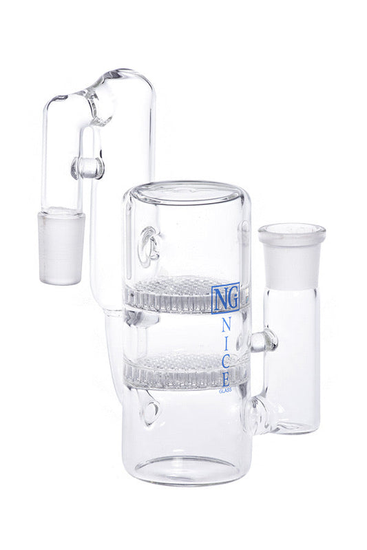 Nice Glass Double HoneyComb Ash Catcher XY516