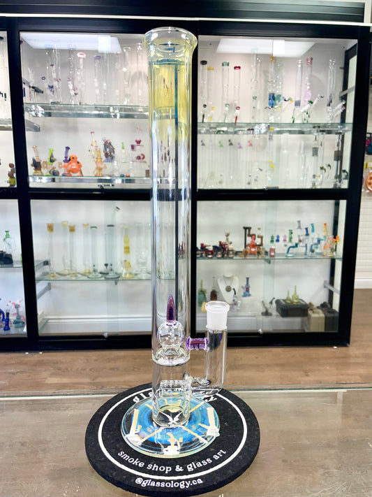 Green Belt Fumed Inline Tube w/ Imperial Perc