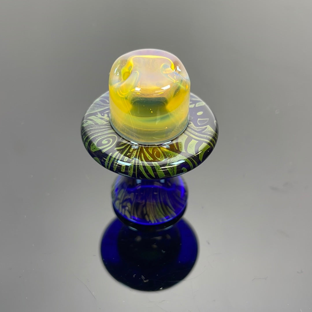 Hokey Pokey Glass Biotech Pearl Spinner Cap