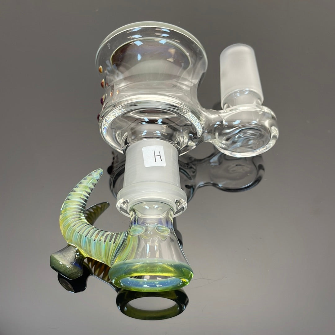 Jamms Glass Ash Catcher w/ Matching Bowl Set 18mm 4 Hole 90