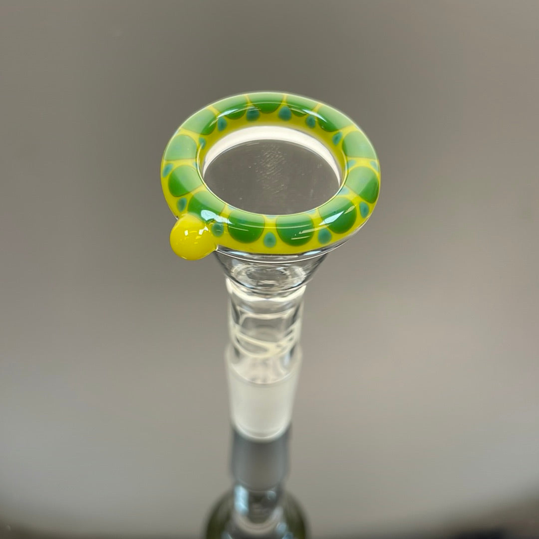 ROOR 14mm Yellow & Green Pearl Dotstack Custom Bowl