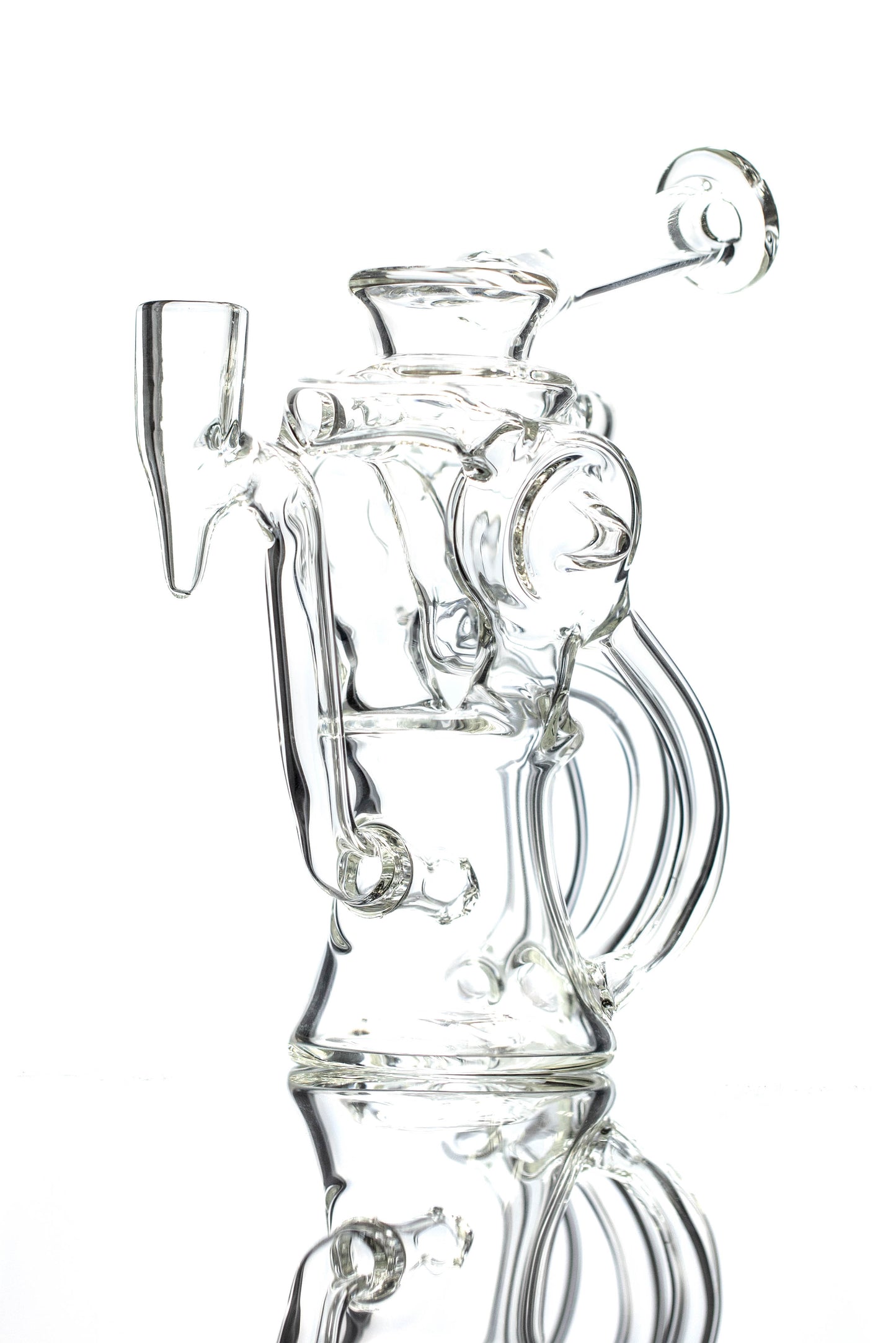 Mimzy Double Disc Full Scroller Recycler - Clear