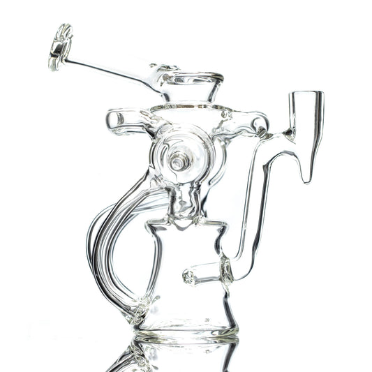 Mimzy Double Disc Full Scroller Recycler - Clear