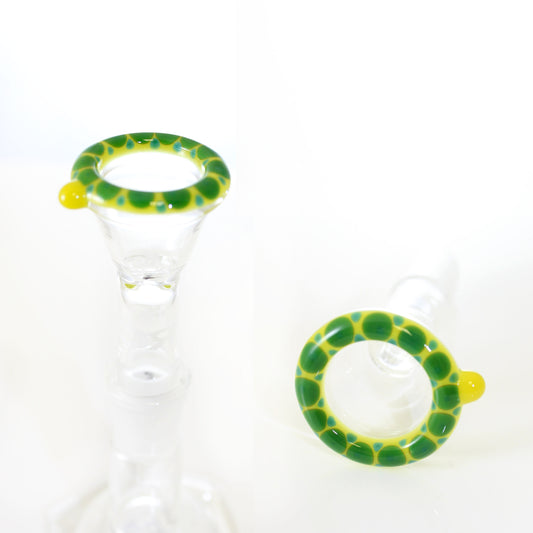 ROOR 14mm Yellow & Green Pearl Dotstack Custom Bowl