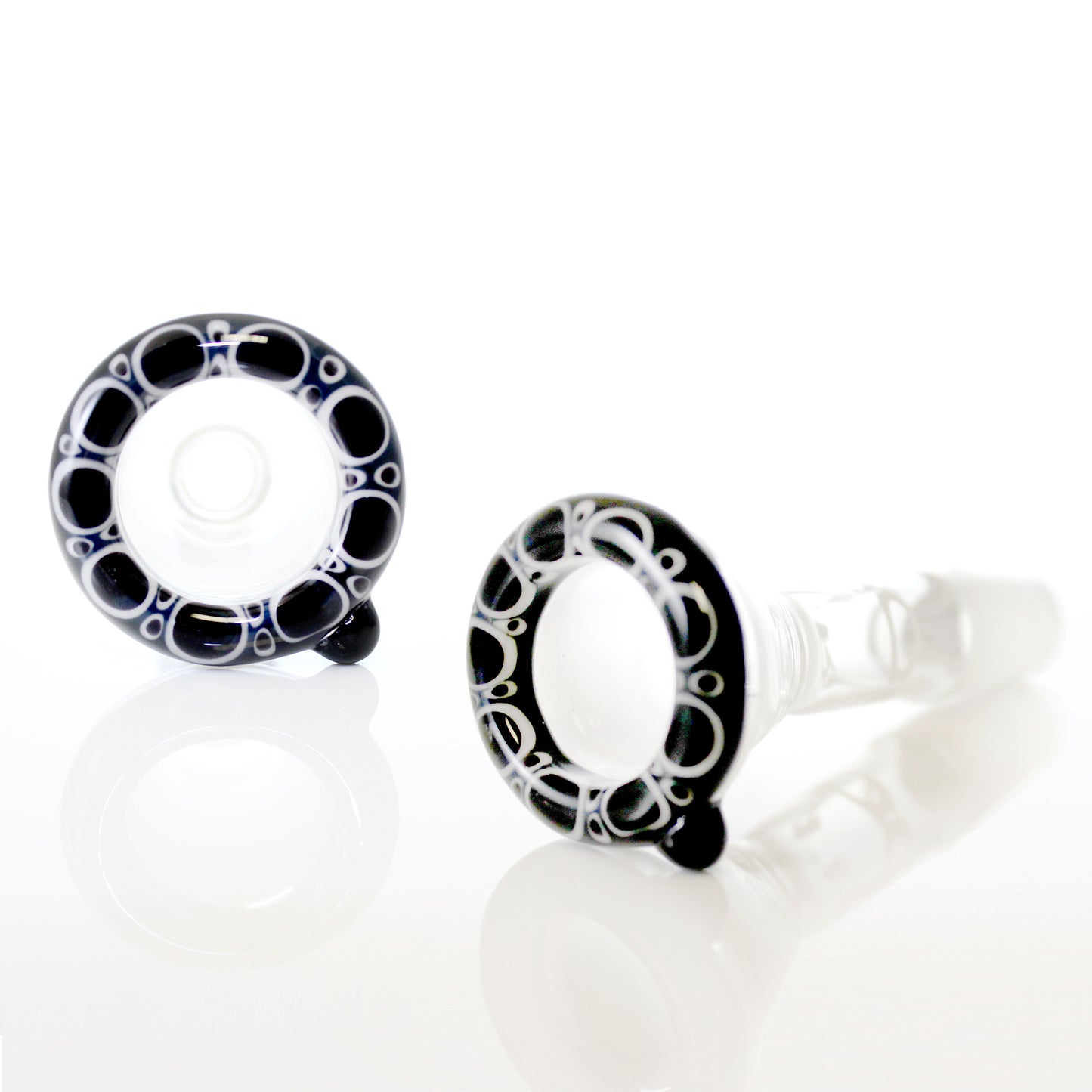 ROOR 14mm Black & White Pearl Dotstack Custom Bowl