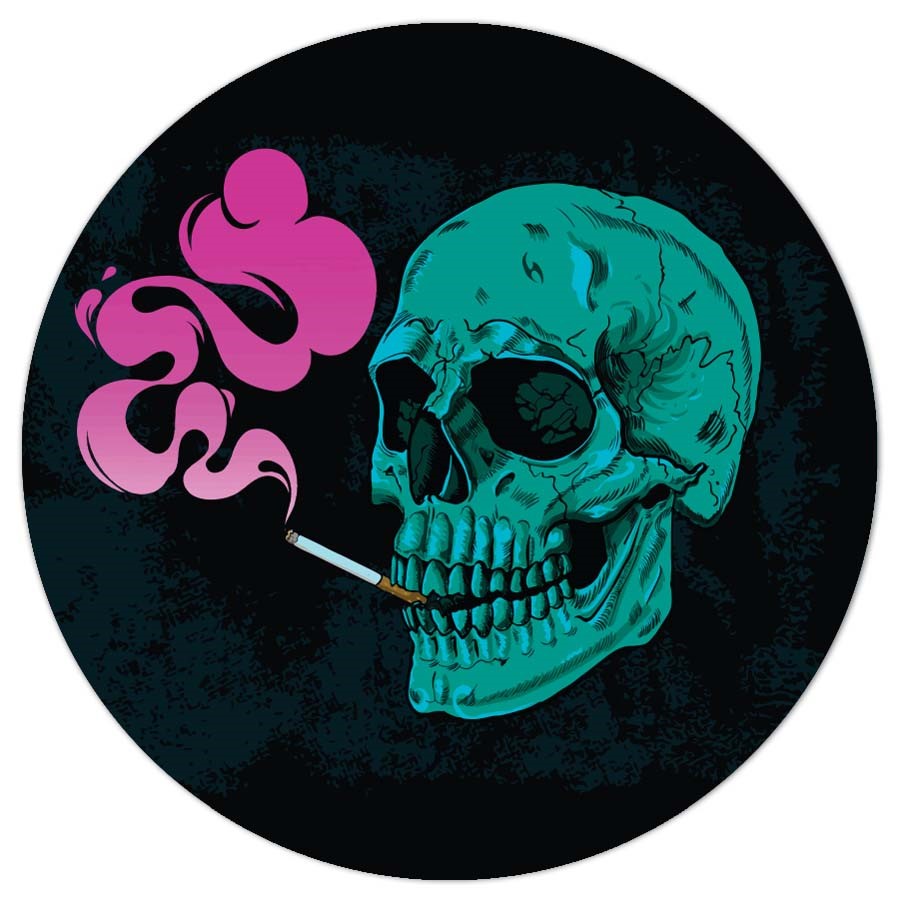 Silicone Dab Mat 8" Skull