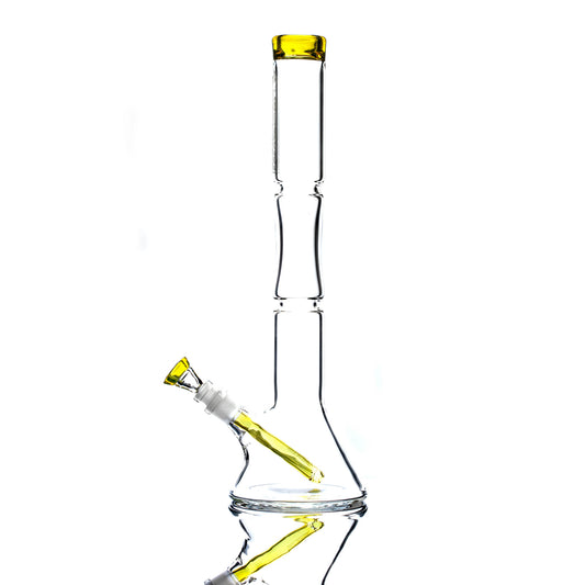 Urban Glass 5mm Colour Accented Beaker - NS Yellow 17"